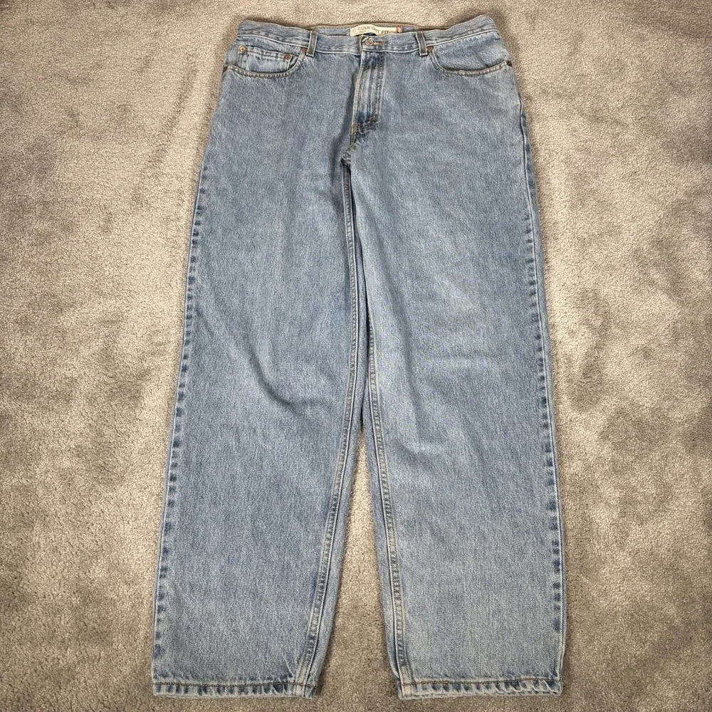 Vintage Levis 560 Jeans Mens 36x32 Comfort Fit Light Wash Blue Denim Cotton Y2K